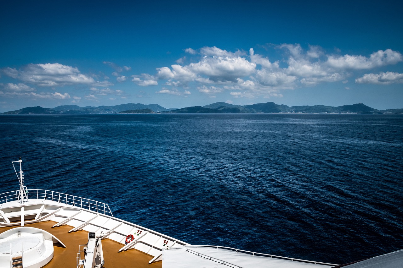 cruise ship at sea