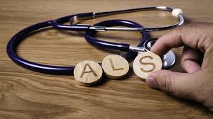 ALS wooden letters with stethoscope